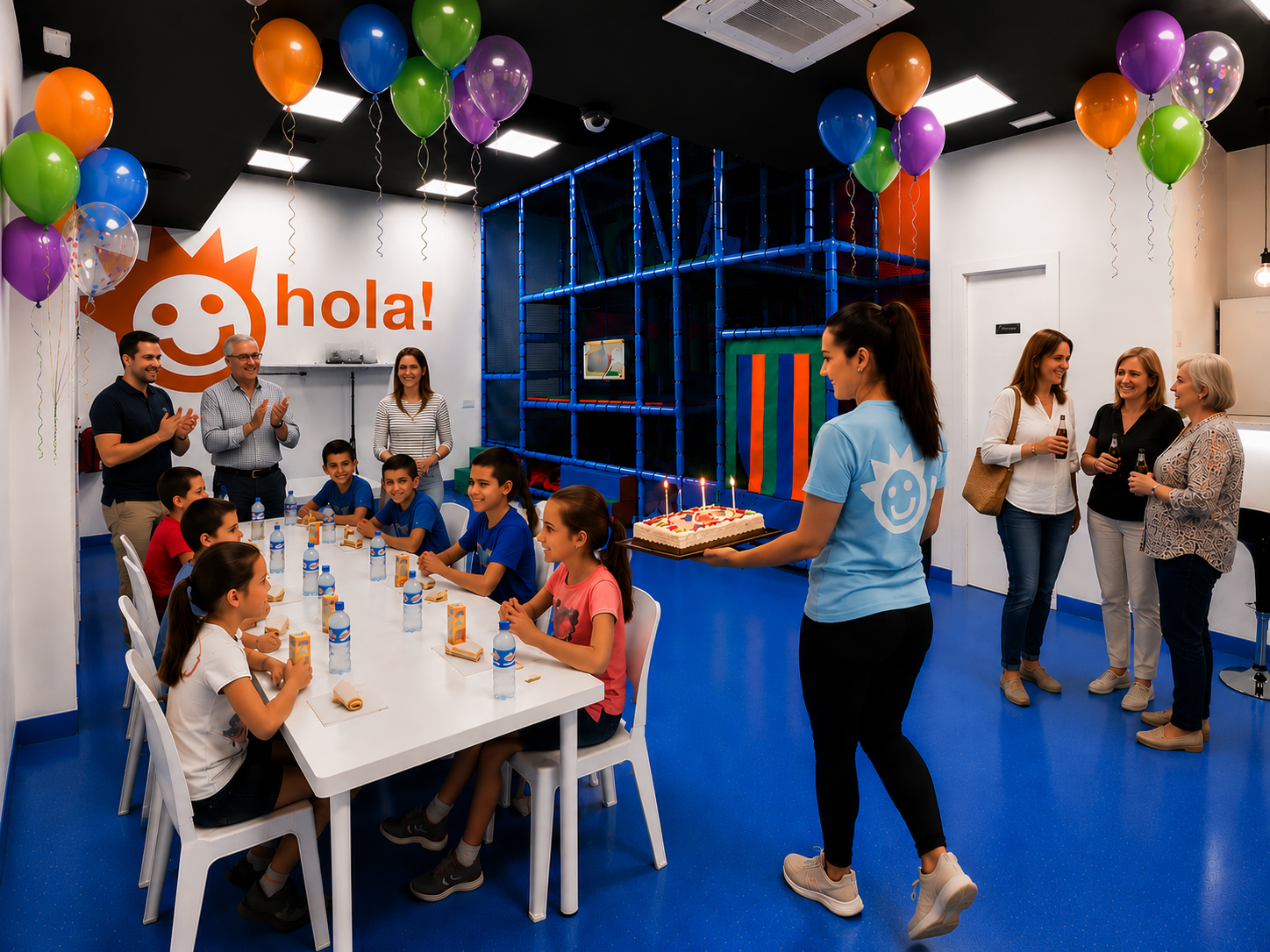 niños celebrando cumpleaños en sala privada Madrid sin compartir